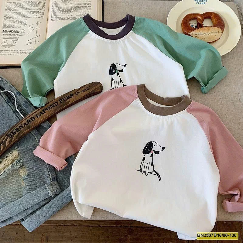 ÁO THUN PHỐI MÀU DỄ THƯƠNG