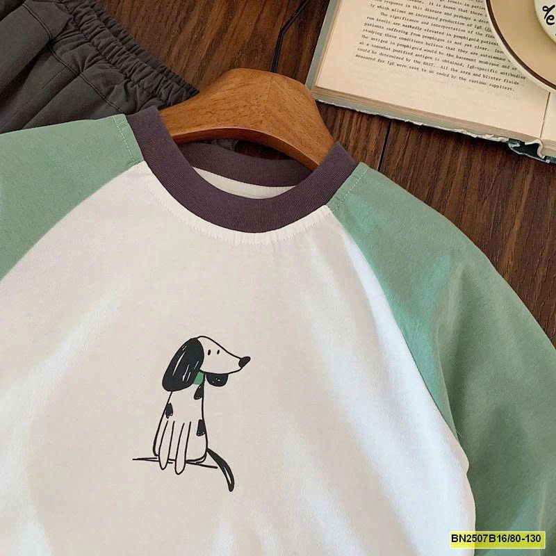 ÁO THUN PHỐI MÀU DỄ THƯƠNG