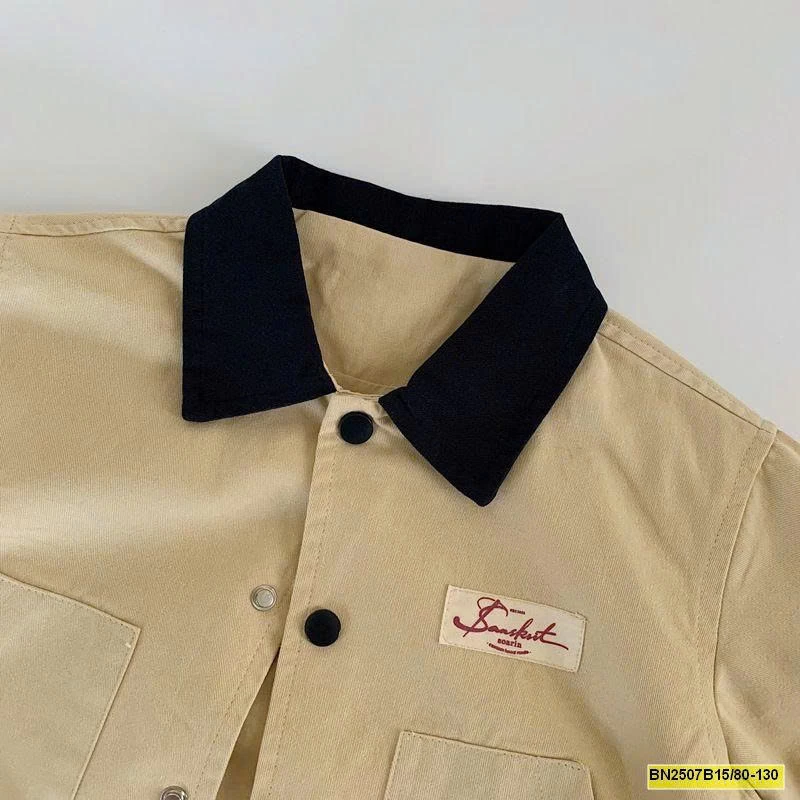 ÁO KHOÁC KAKI PHỐI CỔ