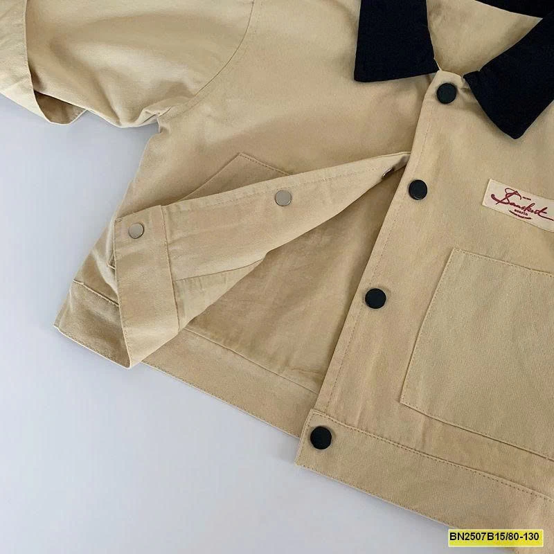 ÁO KHOÁC KAKI PHỐI CỔ