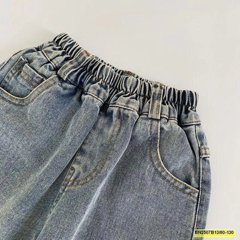 QUẦN JEAN TÚI GẤU BẠC MÀU