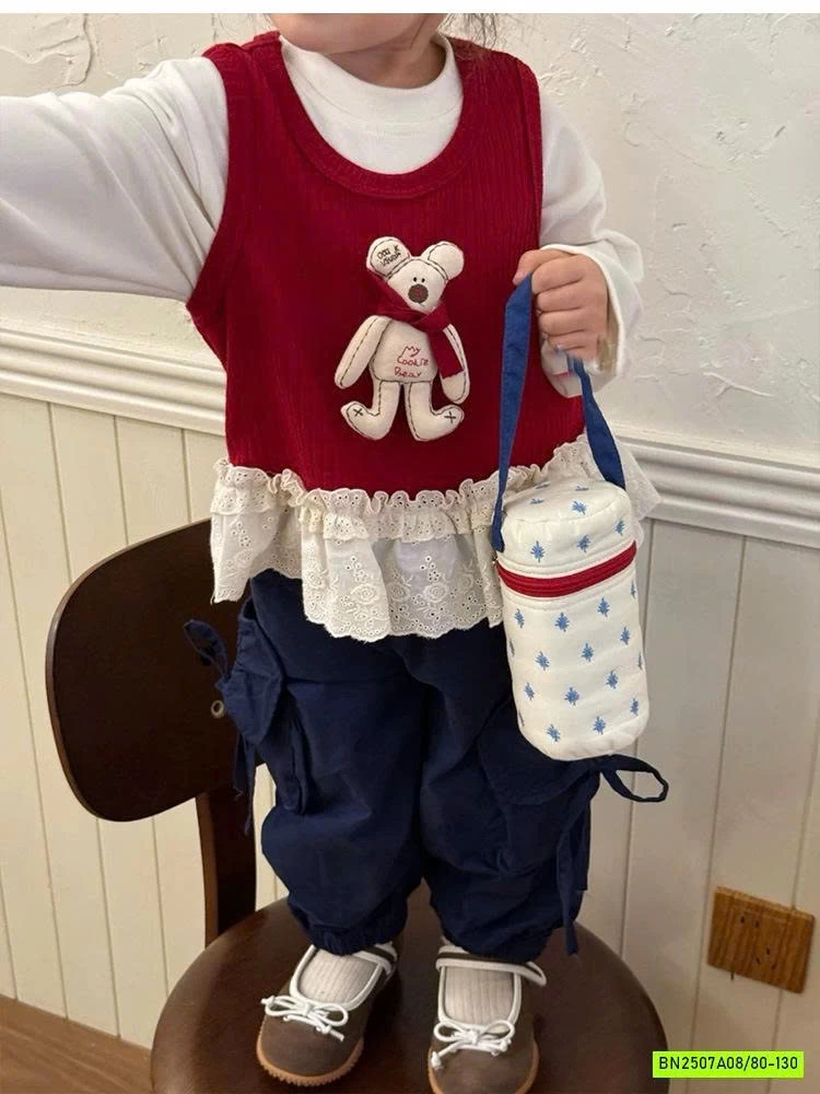 SÉT BÁNH BÈO ÁO ĐỎ 3 CHI TIẾT