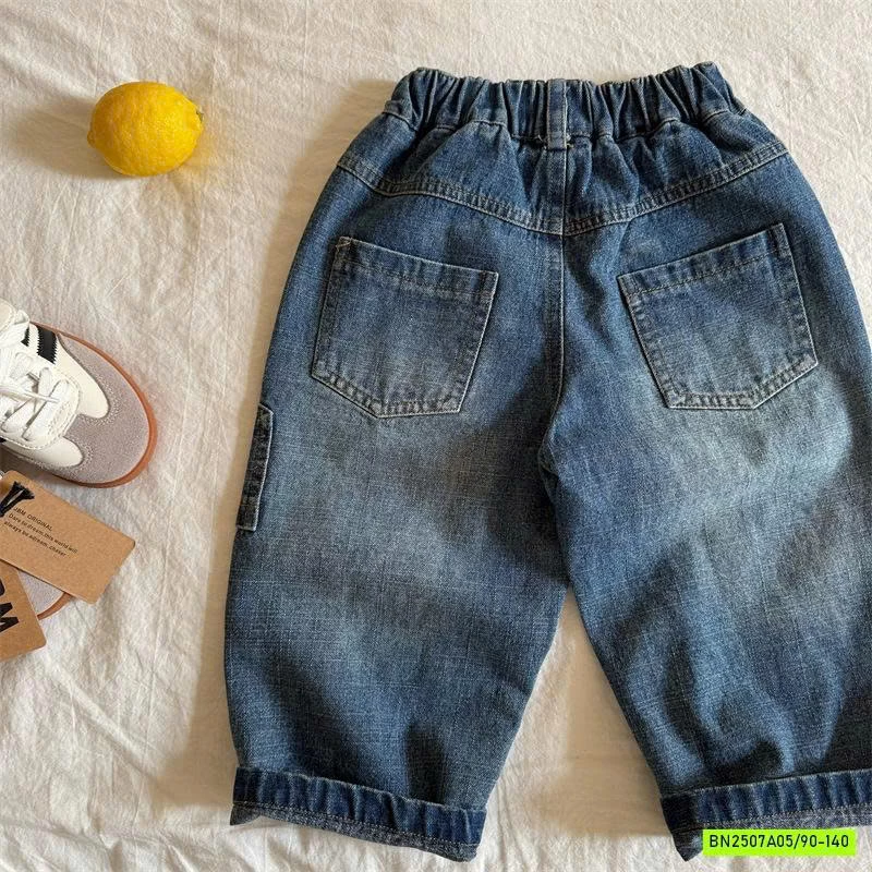 JEANS BAGGY THÊU MICKEY