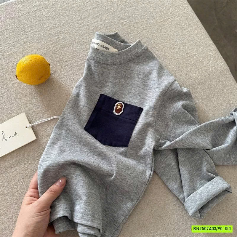 ÁO THUN CỔ TRÒN TÚI NGỰC MMY