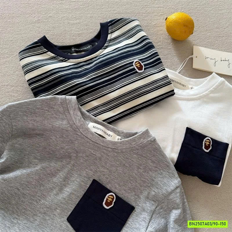 ÁO THUN CỔ TRÒN TÚI NGỰC MMY