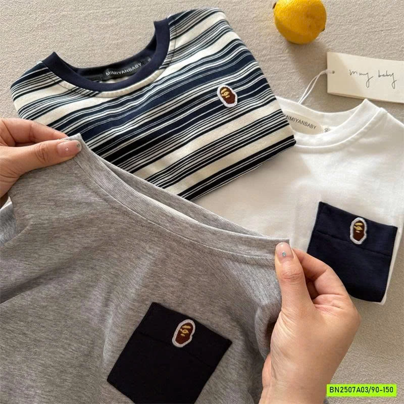 ÁO THUN CỔ TRÒN TÚI NGỰC MMY