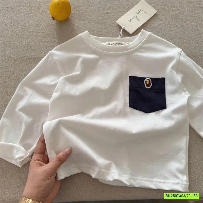 ÁO THUN CỔ TRÒN TÚI NGỰC MMY