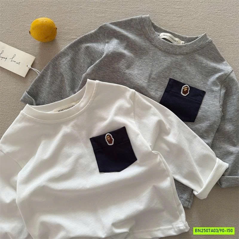 ÁO THUN CỔ TRÒN TÚI NGỰC MMY