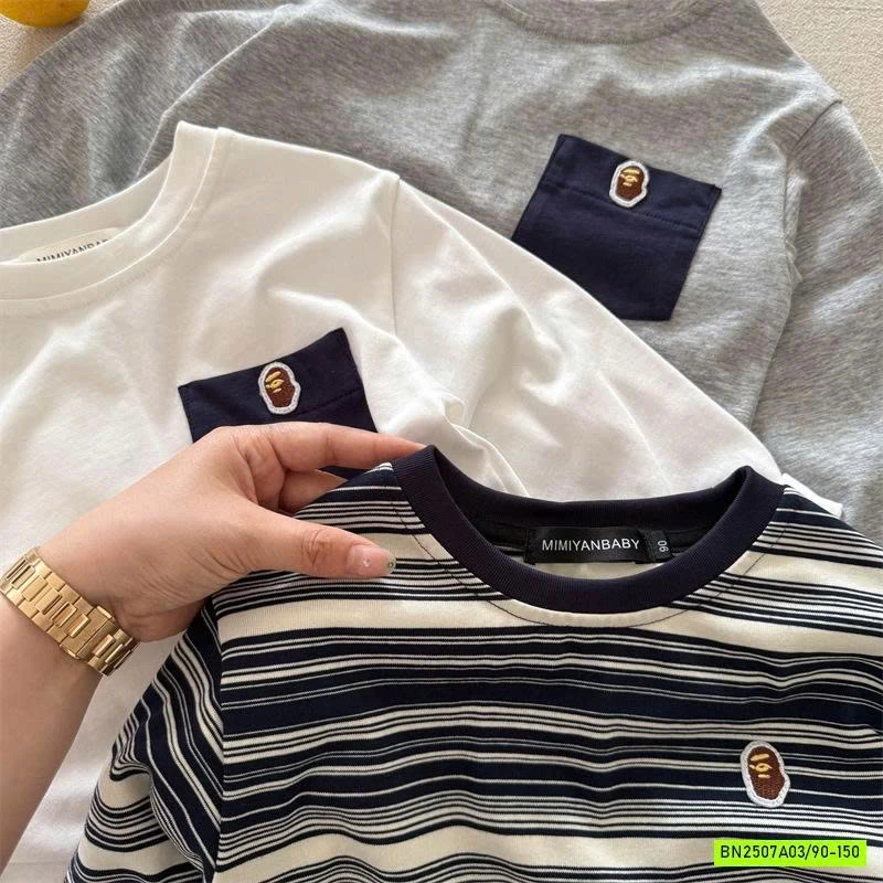 ÁO THUN CỔ TRÒN TÚI NGỰC MMY