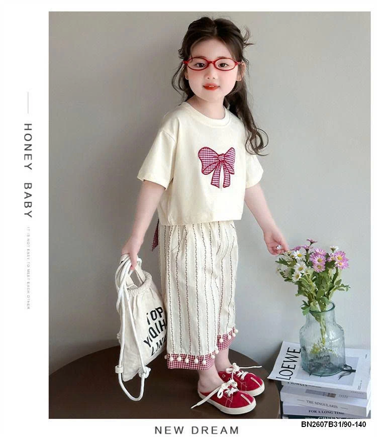 SÉT ÁO THUN NƠ DÁNG NGẮN