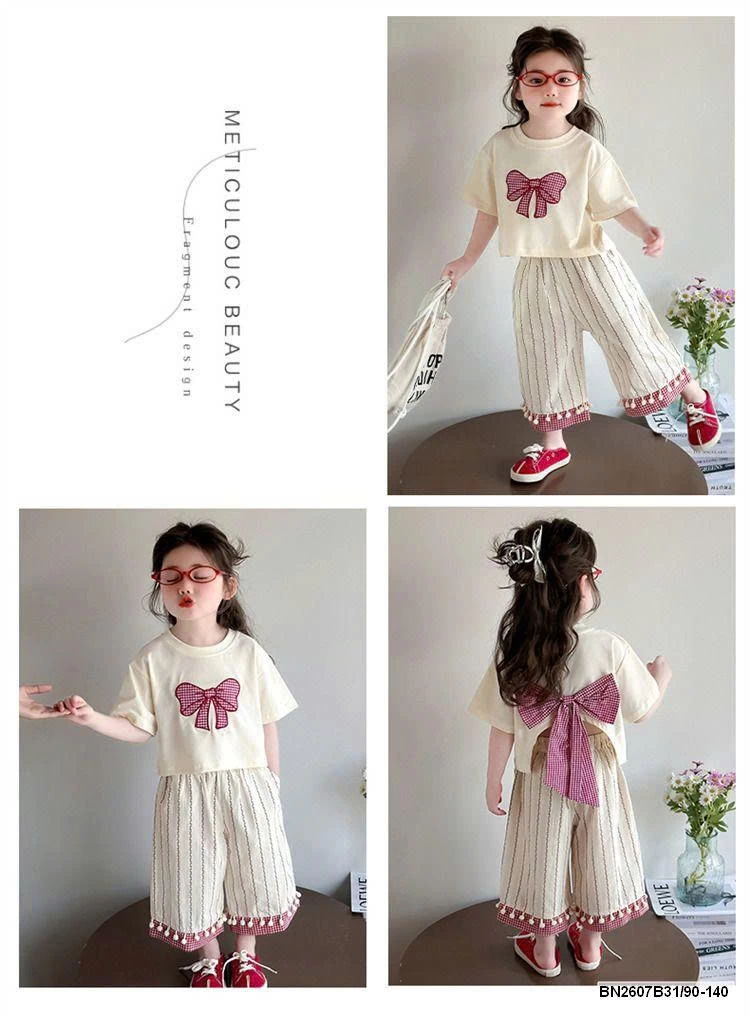 SÉT ÁO THUN NƠ DÁNG NGẮN