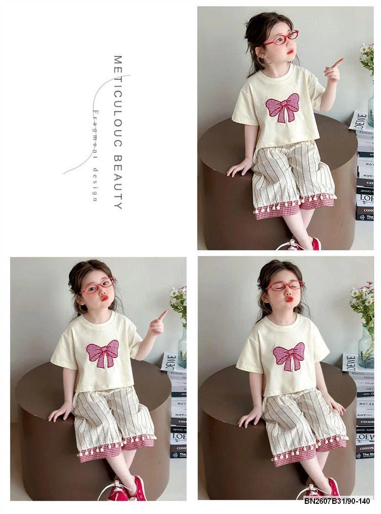 SÉT ÁO THUN NƠ DÁNG NGẮN