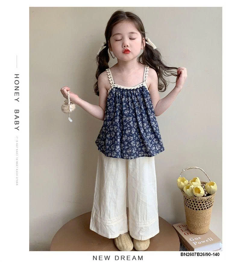 SÉT HOA NHÍ XANH THAN 2 DÂY DỄ THƯƠNG