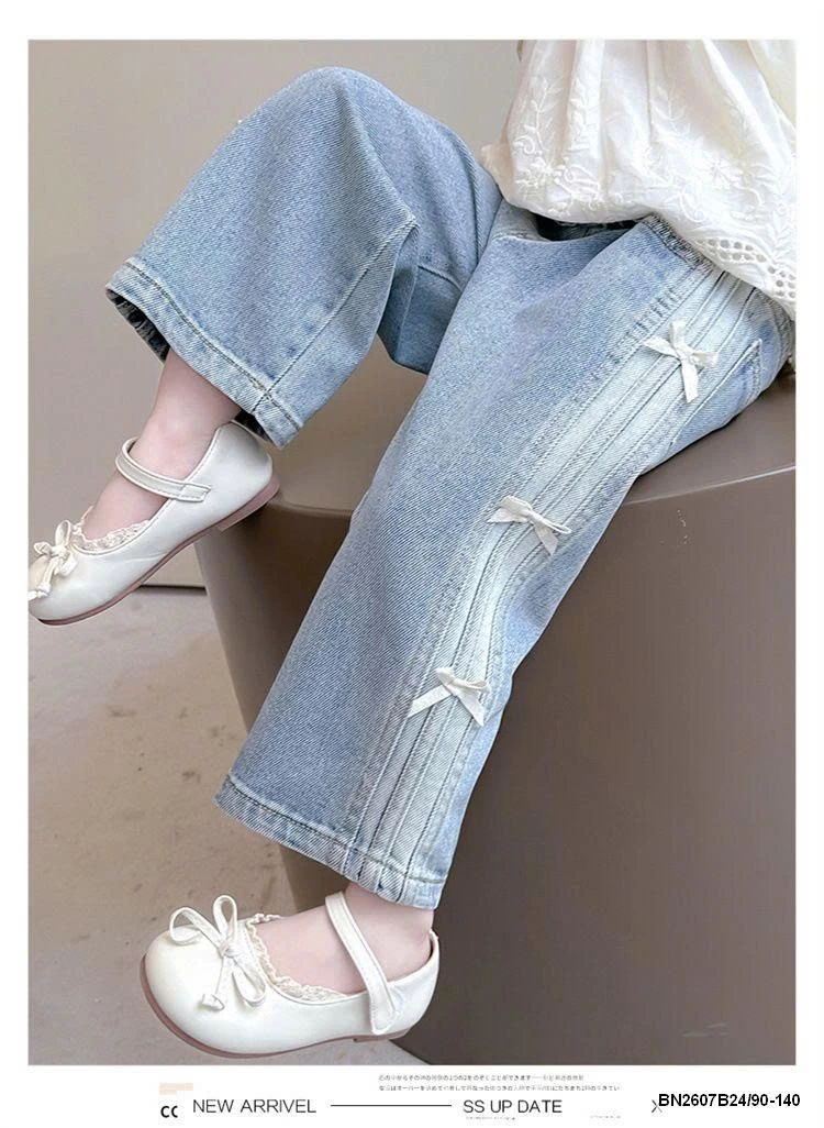 QUẦN JEAN ĐÍNH NƠ SỌC BÊN