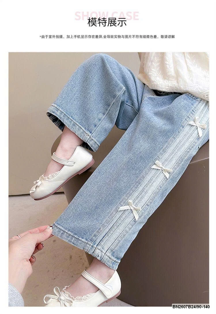 QUẦN JEAN ĐÍNH NƠ SỌC BÊN