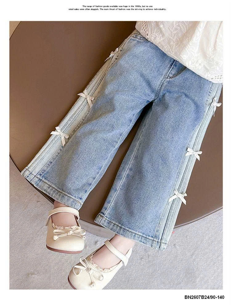 QUẦN JEAN ĐÍNH NƠ SỌC BÊN