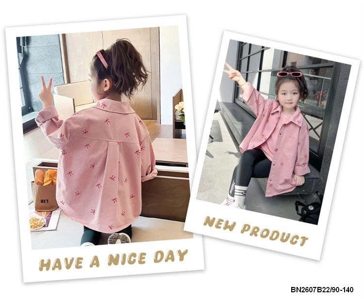 ÁO SƠ MI IN HÌNH NƠ