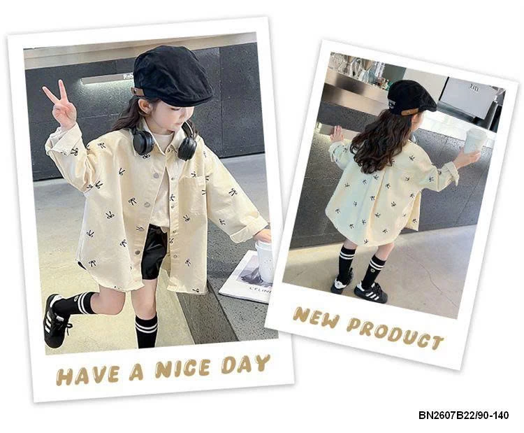 ÁO SƠ MI IN HÌNH NƠ