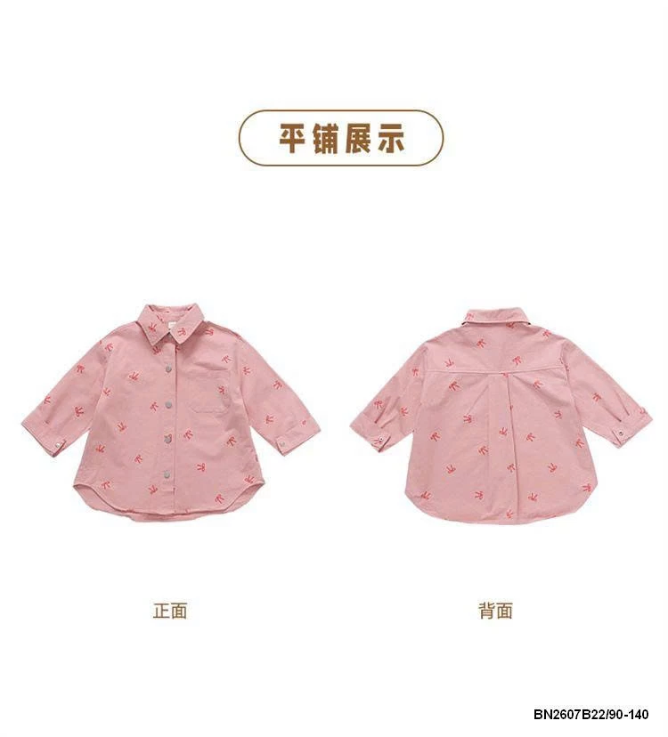 ÁO SƠ MI IN HÌNH NƠ