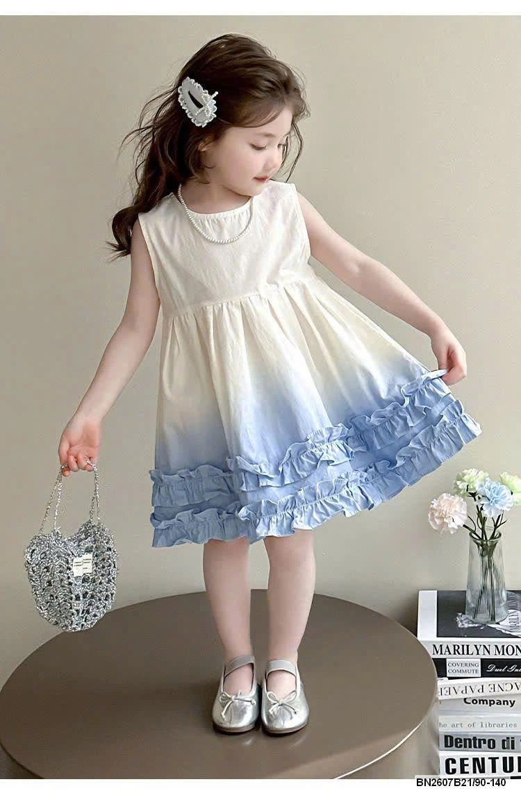 VÁY SÁT NÁCH MÀU LOANG CHO BÉ GÁI