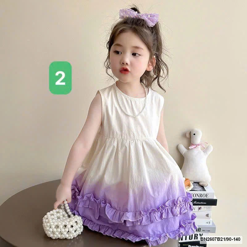 VÁY SÁT NÁCH MÀU LOANG CHO BÉ GÁI