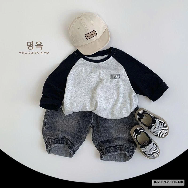 ÁO THUN DÀI TAY PHỐI MÀU