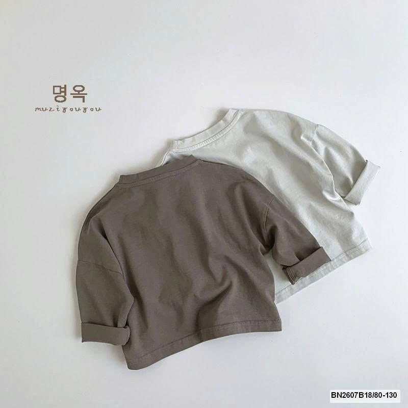 ÁO THUN DÀI TAY TÚI NGỰC THỜI TRANG