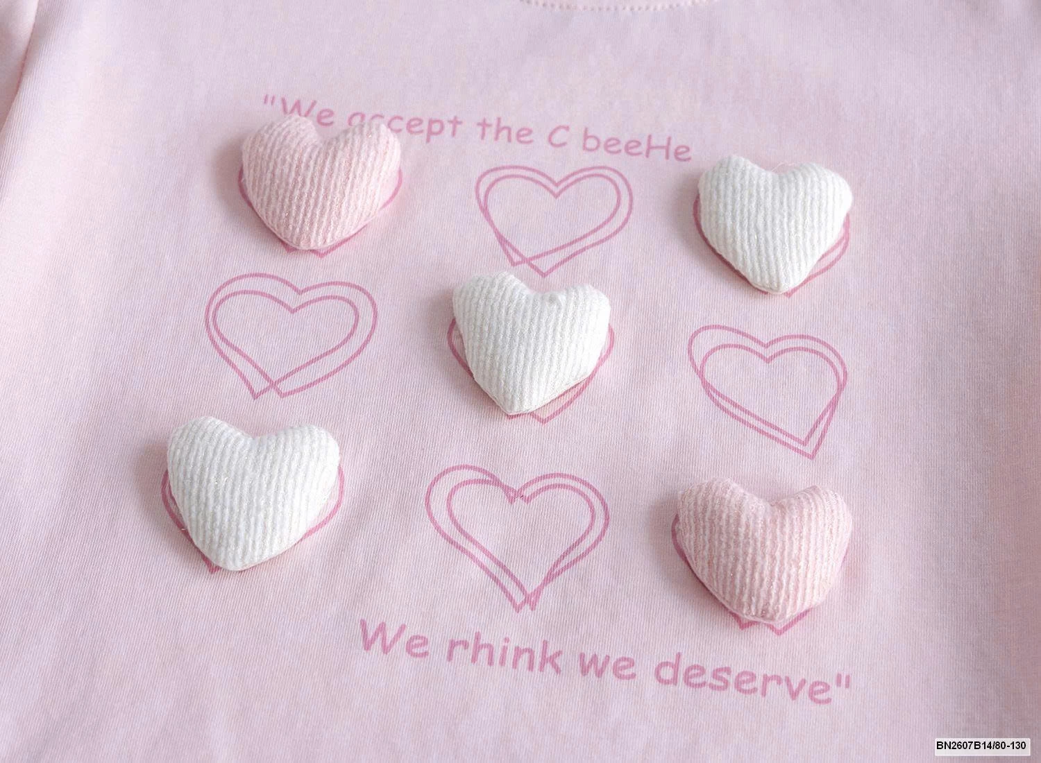 ÁO THUN TAY BỒNG TRÁI TIM