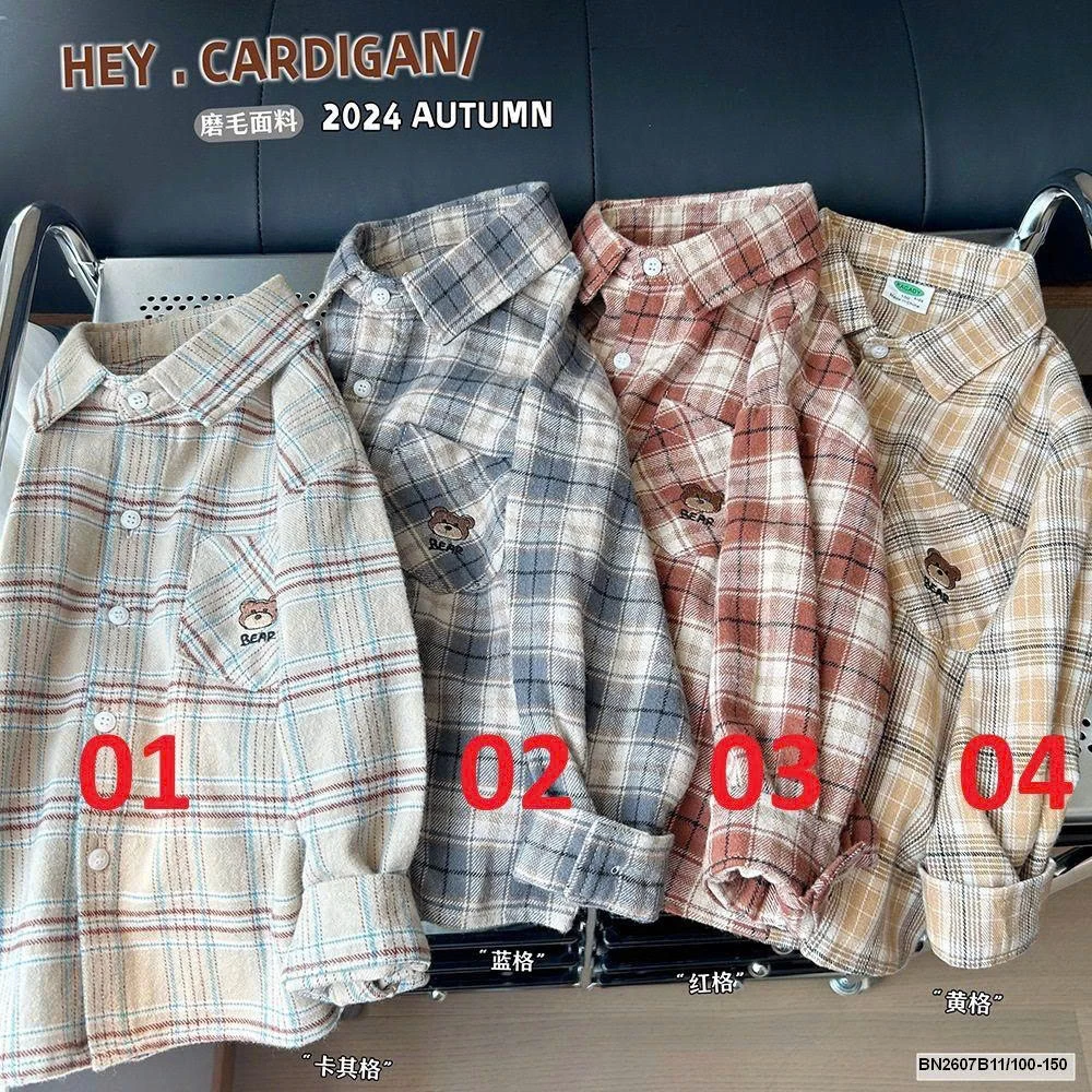 ÁO SƠ MI TÚI GẤU BEAR