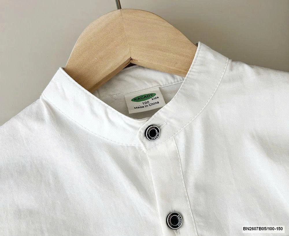 ÁO SƠ MI CỔ TÀU DÀI TAY