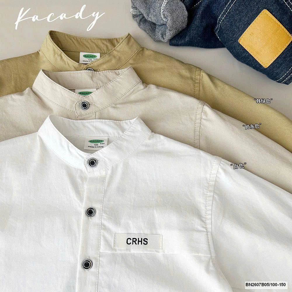 ÁO SƠ MI CỔ TÀU DÀI TAY