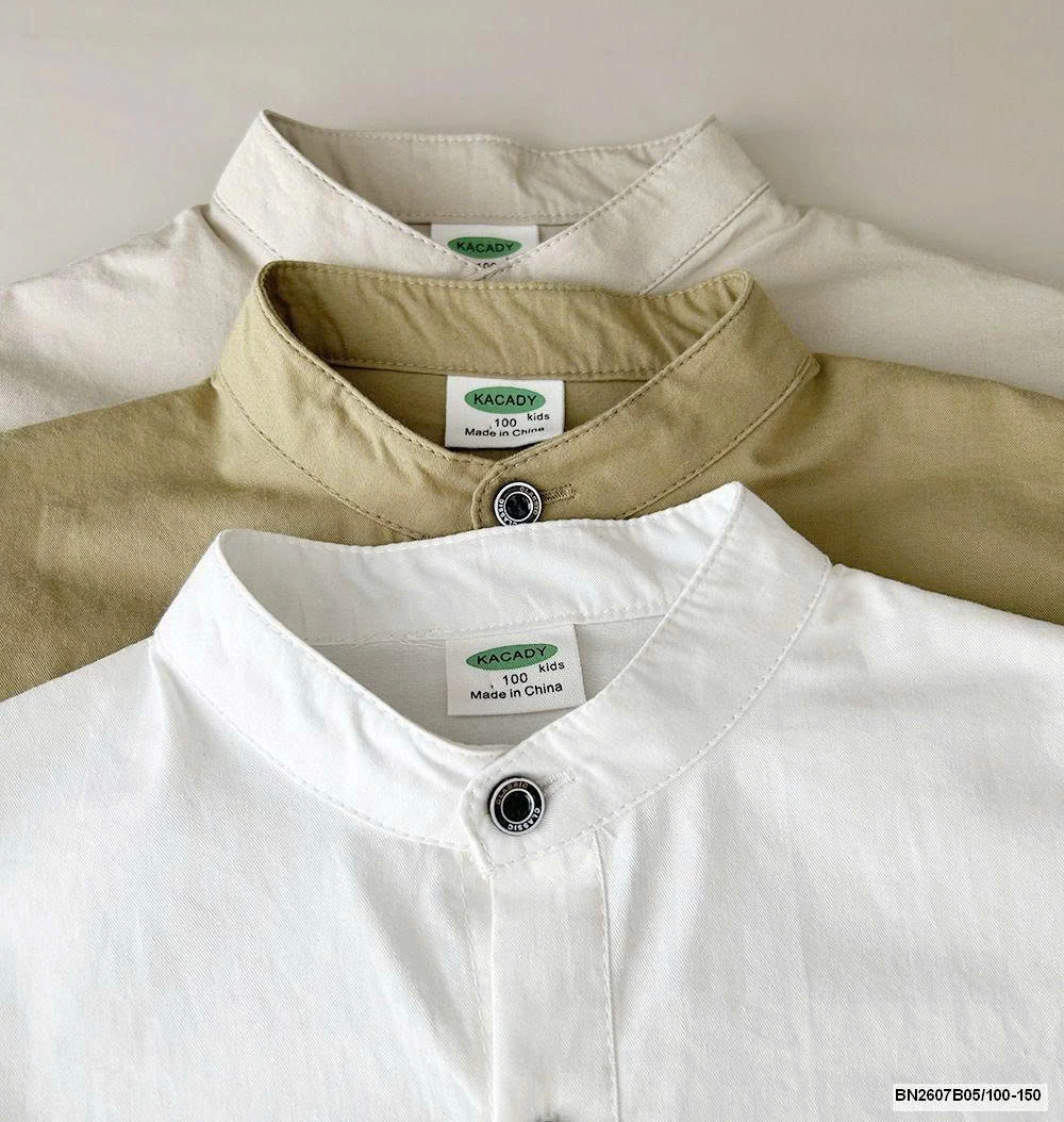 ÁO SƠ MI CỔ TÀU DÀI TAY