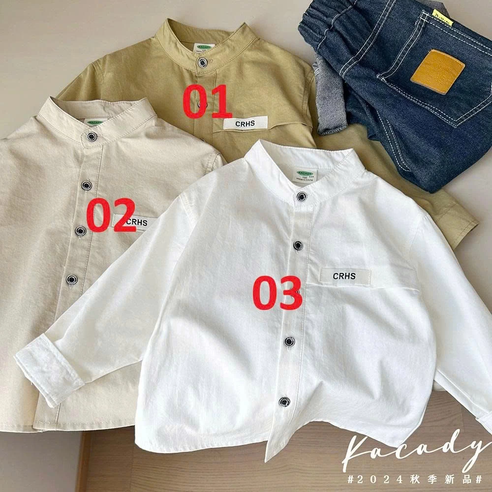 ÁO SƠ MI CỔ TÀU DÀI TAY