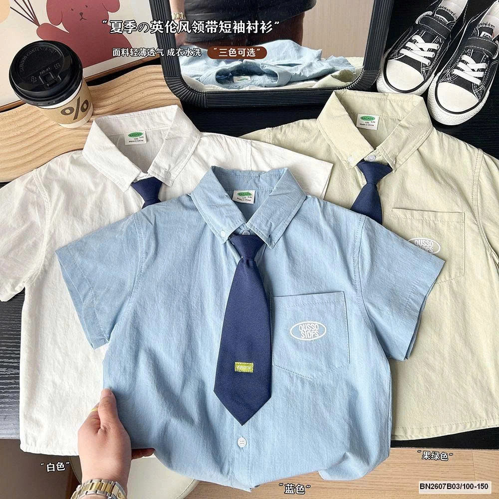 ÁO SƠ MI HỌC SINH KÈM CAVAT