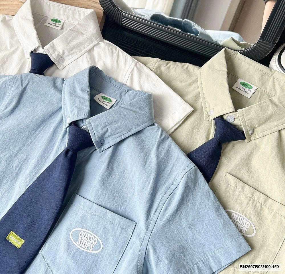 ÁO SƠ MI HỌC SINH KÈM CAVAT