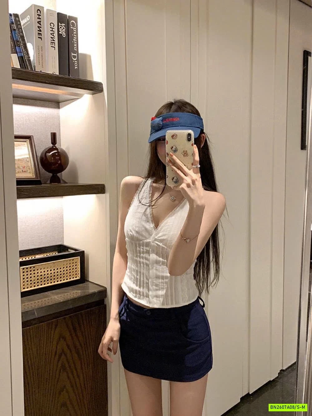 SƠ MI CỔ YẾM VIỀN REN WGWE