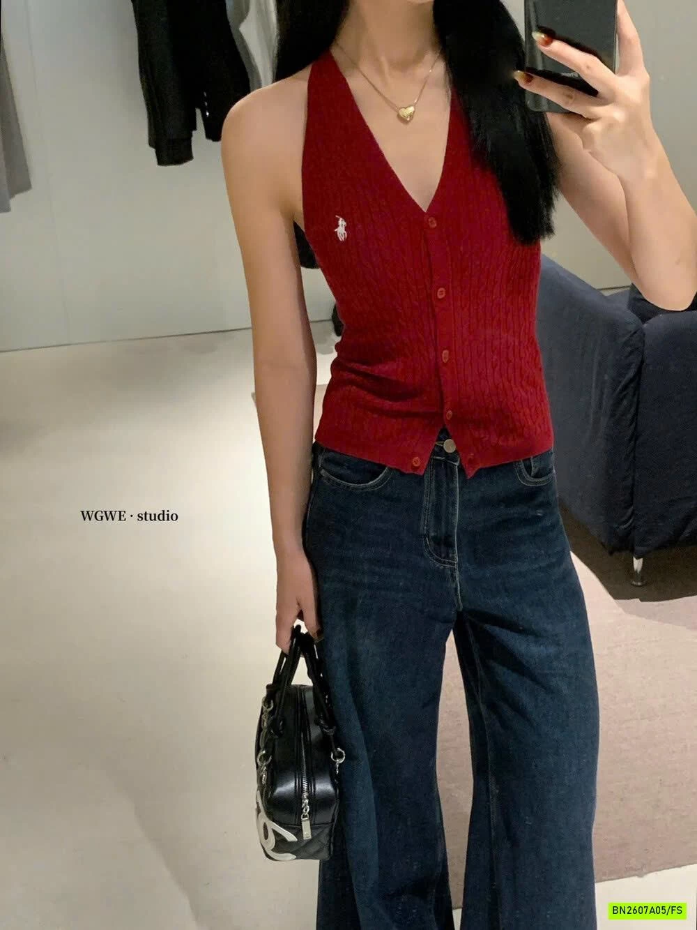 ÁO YẾM MONTOGHI LOGO NGỰA WGWE