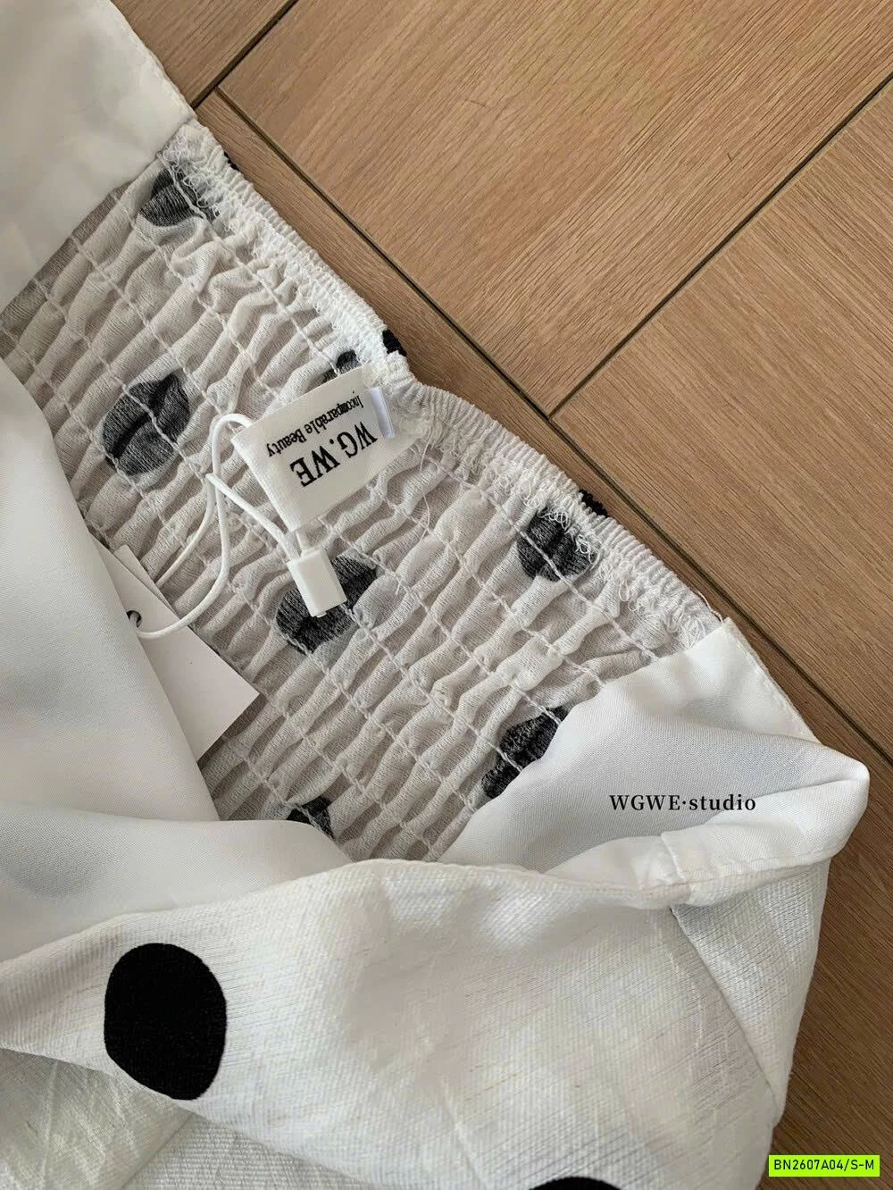 ÁO ỐNG CHẤM BI KIỂU PHÁP WGWE