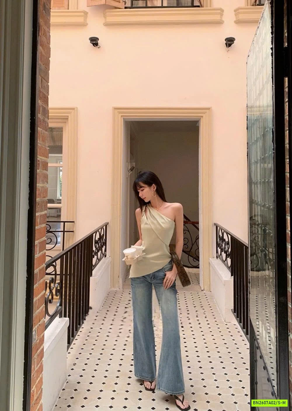 ÁO LỤA LỆNH VAI WGWE