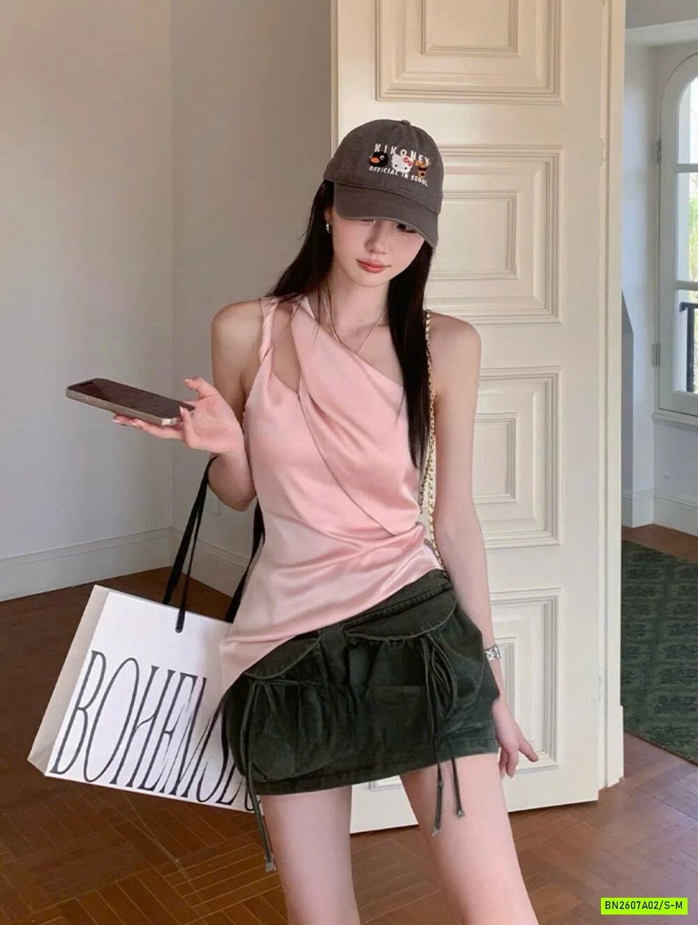 ÁO LỤA LỆNH VAI WGWE