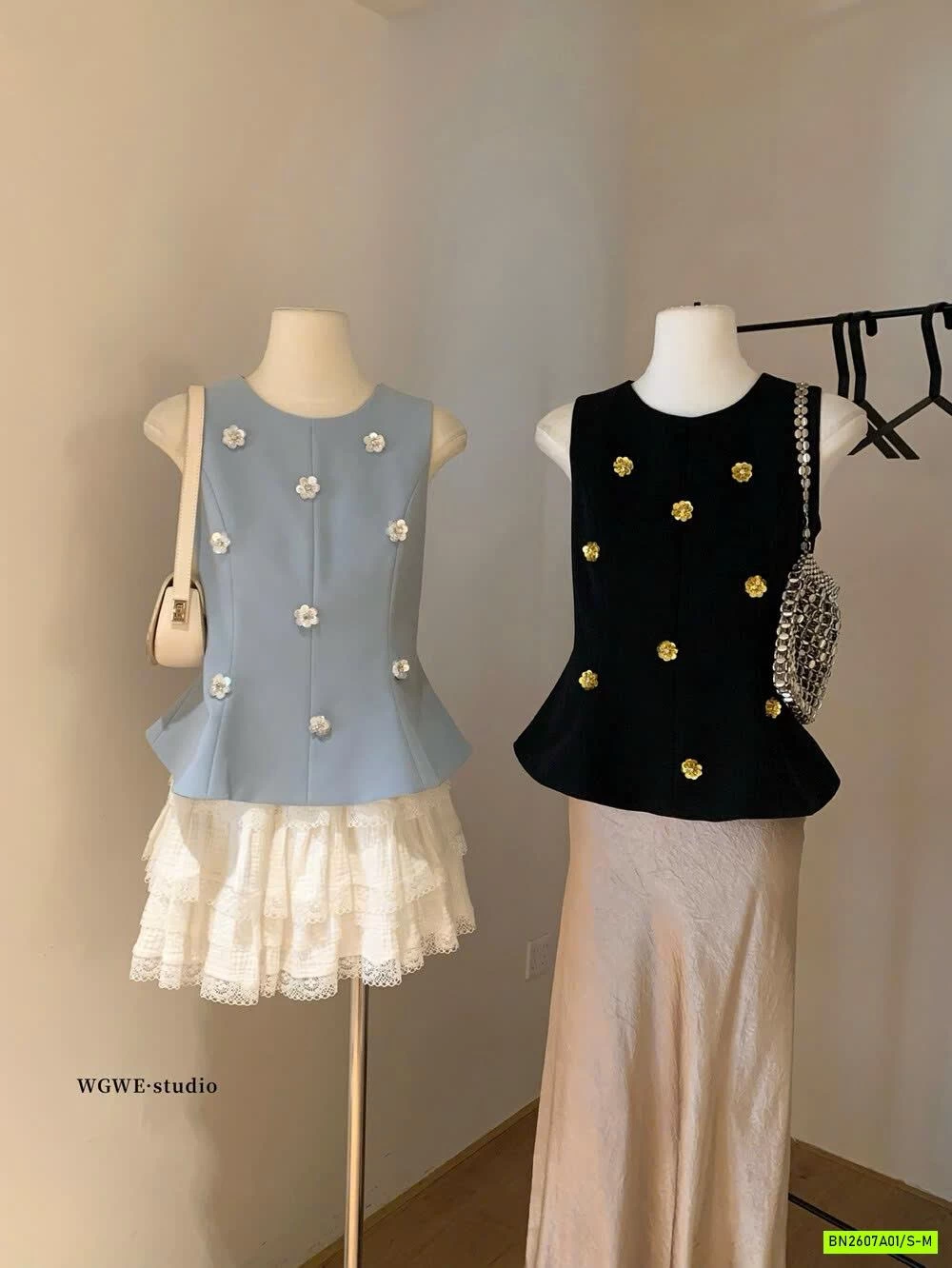 ÁO PEP GẮN HOA WGWE