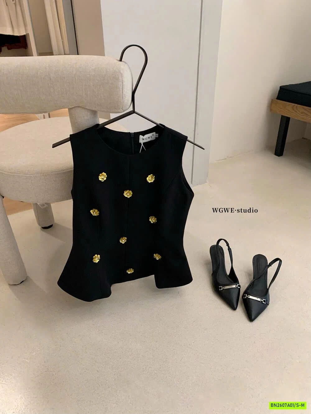 ÁO PEP GẮN HOA WGWE