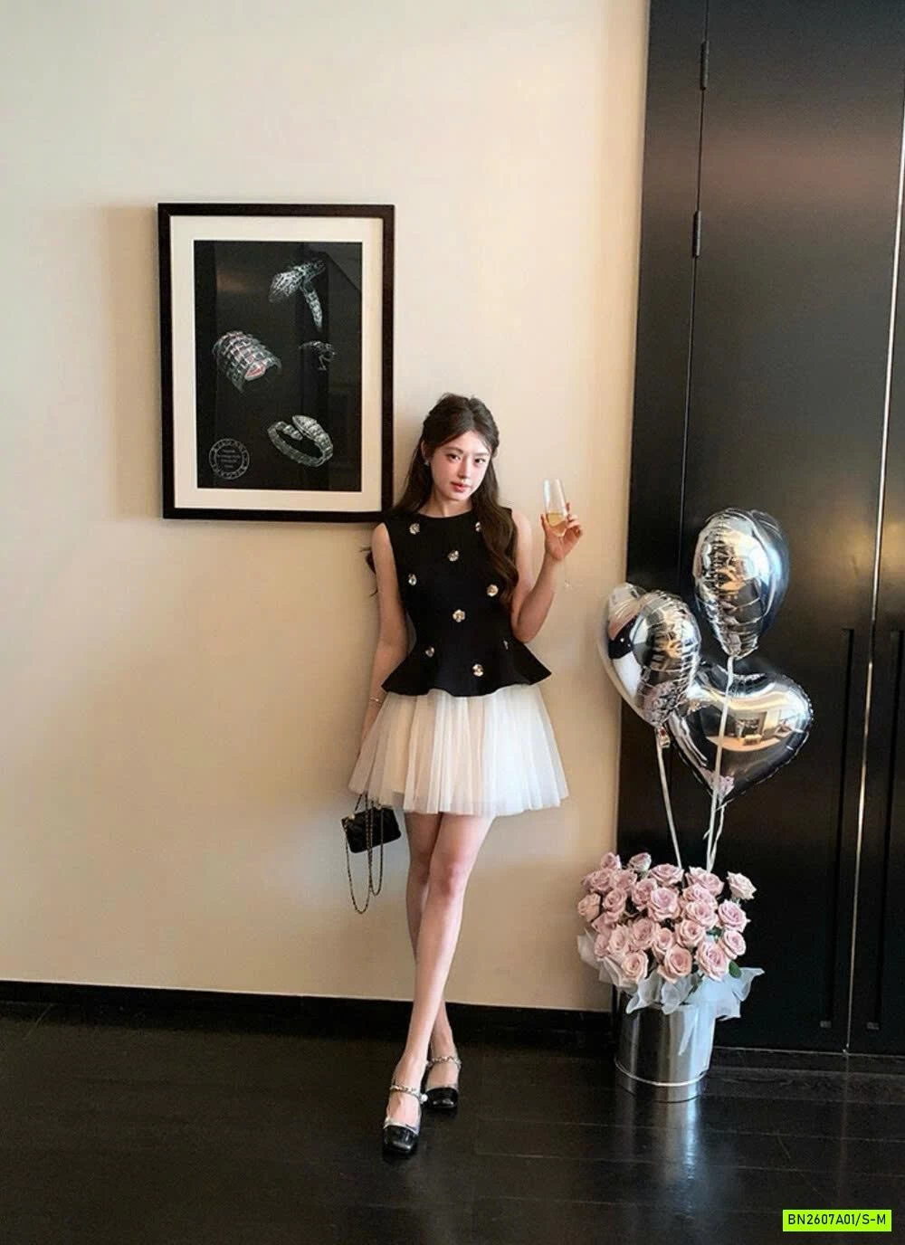 ÁO PEP GẮN HOA WGWE