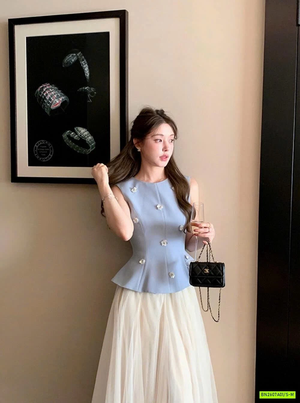 ÁO PEP GẮN HOA WGWE