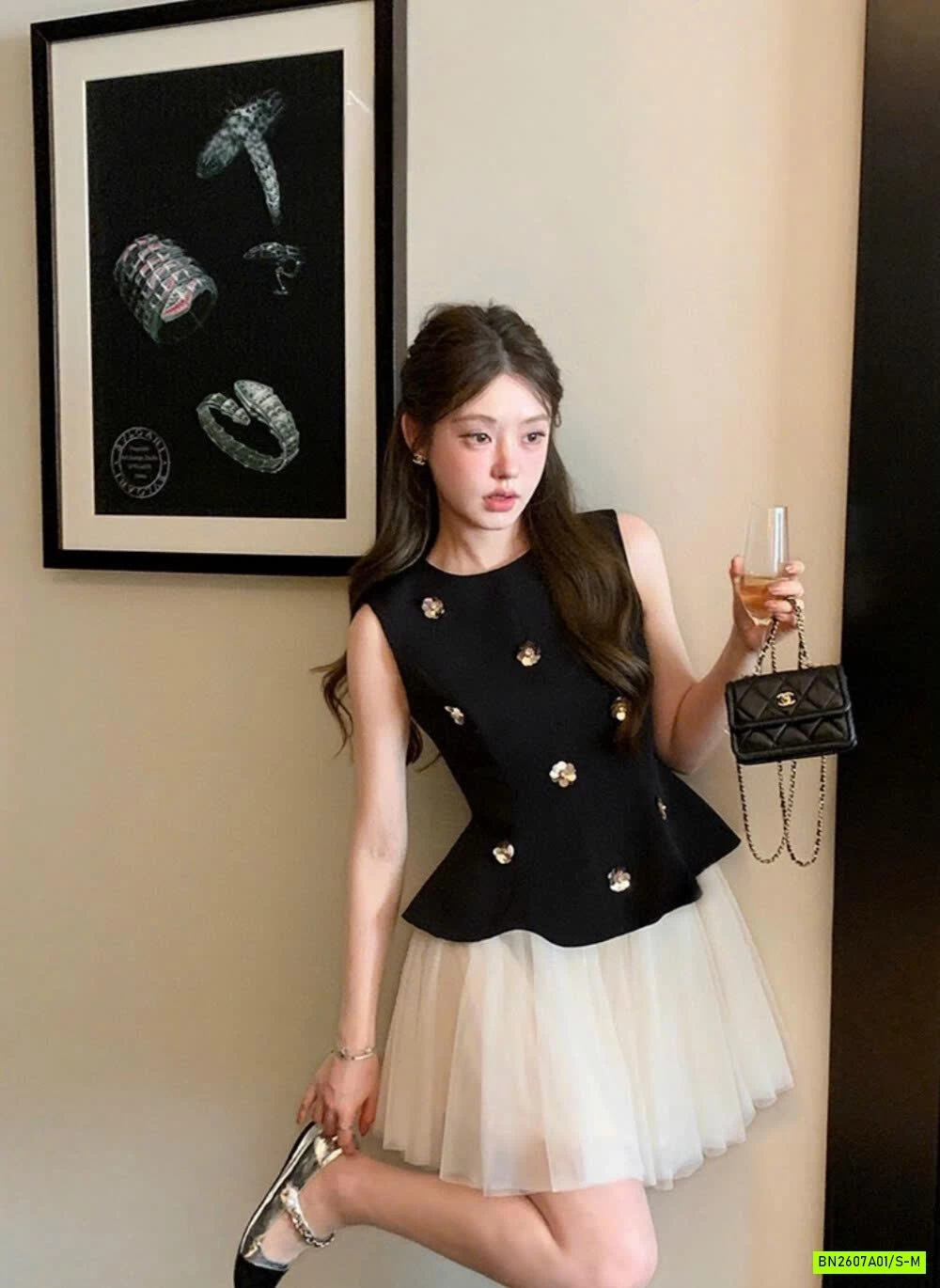 ÁO PEP GẮN HOA WGWE