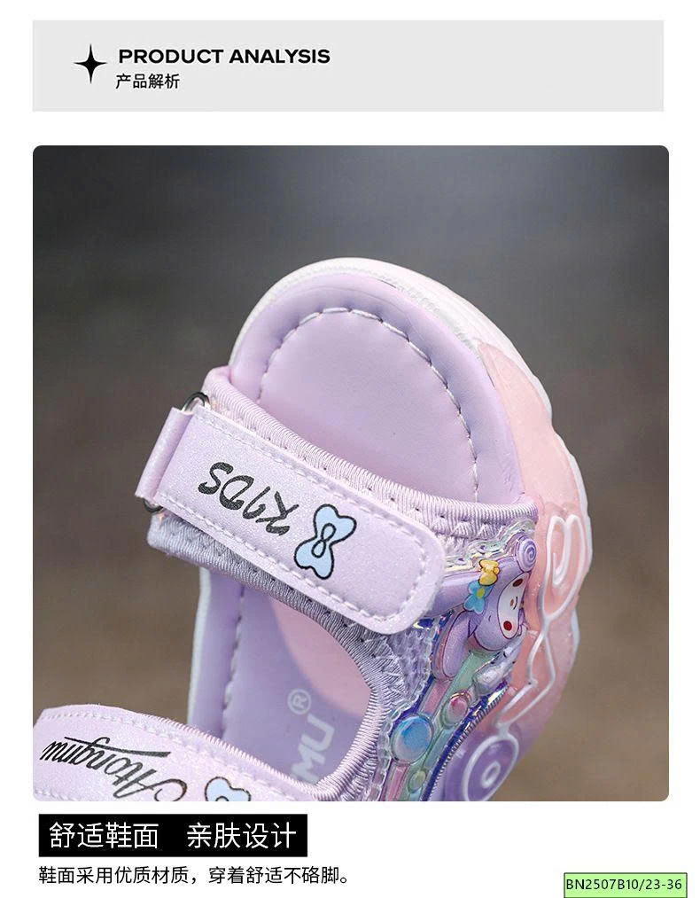 SANDAL KUROMI BÉ GÁI GẮN ĐÈN PHÁT SÁNG