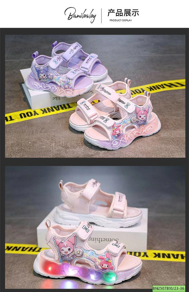 SANDAL KUROMI BÉ GÁI GẮN ĐÈN PHÁT SÁNG