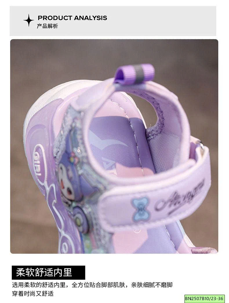 SANDAL KUROMI BÉ GÁI GẮN ĐÈN PHÁT SÁNG