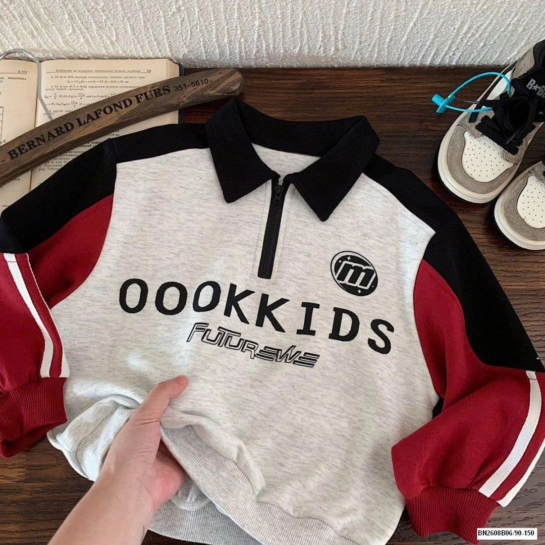 ÁO NỈ THỂ THAO OOOKIDS