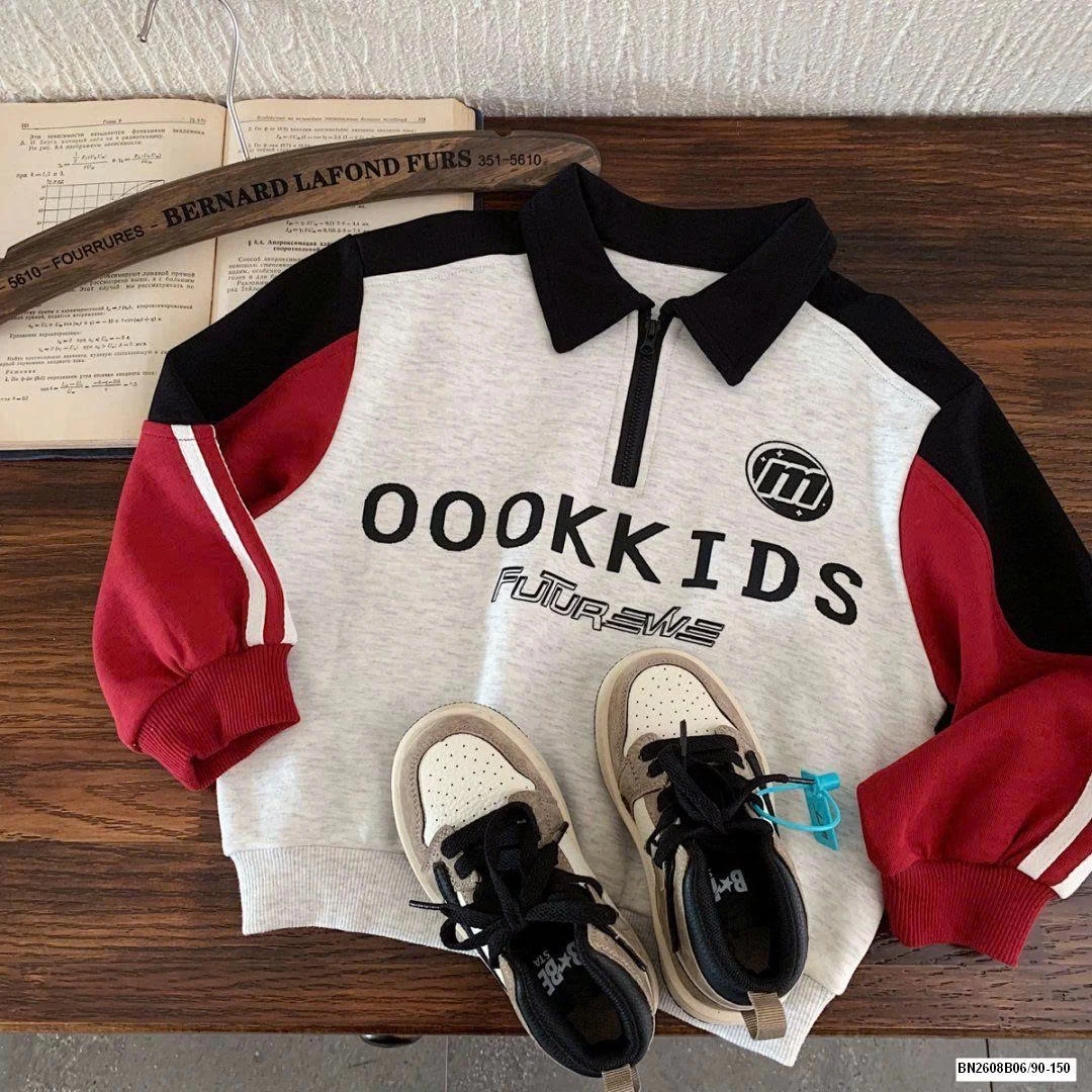 ÁO NỈ THỂ THAO OOOKIDS